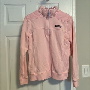 Vineyard vines pink quarter zip. Lightly worn. Size small.